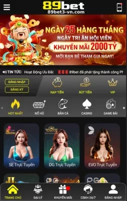 TẢI APP ứng dụng 89BET3,